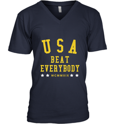 USA Beat Everybody Shirt _ USA Beat Everybody Men's V-Neck