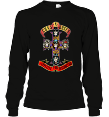 Guns N' Roses Classic Cross Logo Long Sleeve T-Shirt Long Sleeve T-Shirt - belovedtshirt