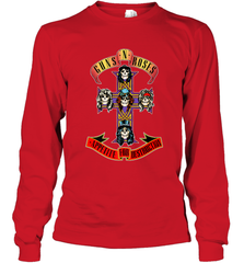 Guns N' Roses Classic Cross Logo Long Sleeve T-Shirt Long Sleeve T-Shirt - belovedtshirt