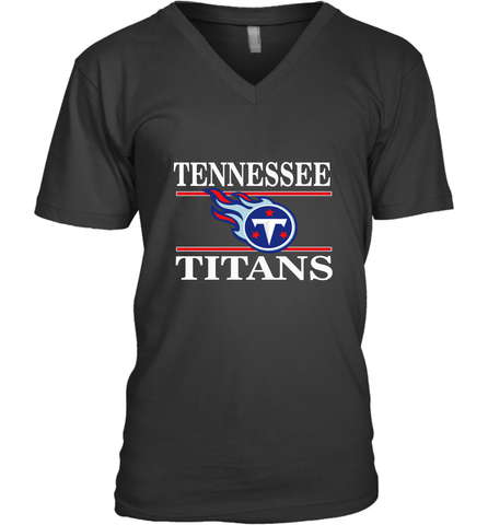 NFL Tennessee Titans Logo Champion Men's V-Neck Men's V-Neck / Black / S Men's V-Neck - belovedtshirt