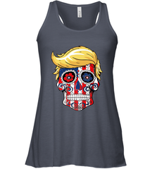 Trump sugar skull Women's Racerback Tank Women's Racerback Tank - belovedtshirt