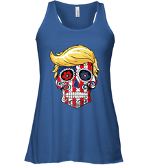 Trump sugar skull Women's Racerback Tank Women's Racerback Tank - belovedtshirt