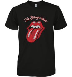 Mens The Rolling Stones Script Tongue Logo Men's Premium T-Shirt