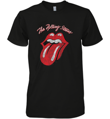 Mens The Rolling Stones Script Tongue Logo Men's Premium T-Shirt Men's Premium T-Shirt - belovedtshirt