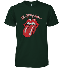 Mens The Rolling Stones Script Tongue Logo Men's Premium T-Shirt Men's Premium T-Shirt - belovedtshirt