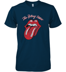 Mens The Rolling Stones Script Tongue Logo Men's Premium T-Shirt Men's Premium T-Shirt - belovedtshirt