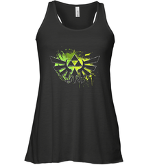 Legend Of Zelda Triforce Logo Paint Splatter Women's Racerback Tank Women's Racerback Tank - belovedtshirt