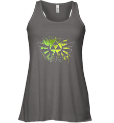 Legend Of Zelda Triforce Logo Paint Splatter Women's Racerback Tank Women's Racerback Tank - belovedtshirt