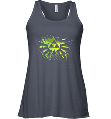 Legend Of Zelda Triforce Logo Paint Splatter Women's Racerback Tank Women's Racerback Tank - belovedtshirt