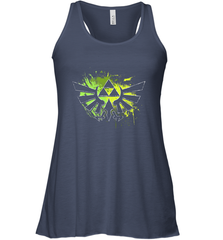 Legend Of Zelda Triforce Logo Paint Splatter Women's Racerback Tank Women's Racerback Tank - belovedtshirt