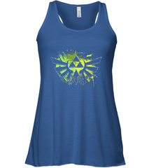 Legend Of Zelda Triforce Logo Paint Splatter Women's Racerback Tank Women's Racerback Tank - belovedtshirt