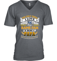 NFL The Only Thing I Love More Than Being A Los Angeles Rams Fan Is Being A Papa Football Men's V-Neck Men's V-Neck - belovedtshirt