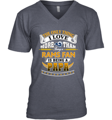 NFL The Only Thing I Love More Than Being A Los Angeles Rams Fan Is Being A Papa Football Men's V-Neck Men's V-Neck - belovedtshirt