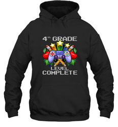 4th Grade Level Complete Back To School Gift Boys Girls Hooded Sweatshirt