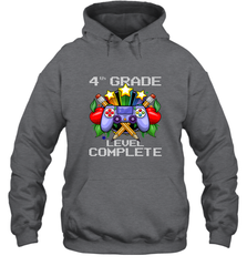 4th Grade Level Complete Back To School Gift Boys Girls Hooded Sweatshirt Hooded Sweatshirt - belovedtshirt