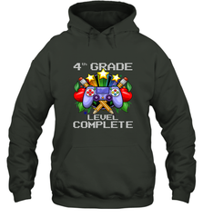 4th Grade Level Complete Back To School Gift Boys Girls Hooded Sweatshirt Hooded Sweatshirt - belovedtshirt