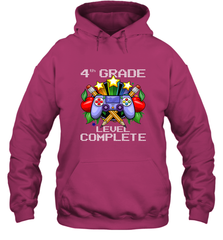4th Grade Level Complete Back To School Gift Boys Girls Hooded Sweatshirt Hooded Sweatshirt - belovedtshirt