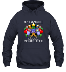 4th Grade Level Complete Back To School Gift Boys Girls Hooded Sweatshirt
