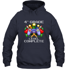 4th Grade Level Complete Back To School Gift Boys Girls Hooded Sweatshirt Hooded Sweatshirt - belovedtshirt