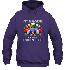 4th Grade Level Complete Back To School Gift Boys Girls Hooded Sweatshirt Hooded Sweatshirt - belovedtshirt