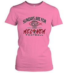 Sundays Are For Jesus and Atlanta Funny Christian Football Women's T-Shirt Women's T-Shirt - belovedtshirt