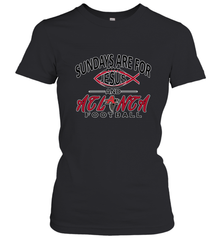 Sundays Are For Jesus and Atlanta Funny Christian Football Women's T-Shirt Women's T-Shirt - belovedtshirt