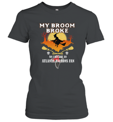 Broom Broke So I Became An Atlanta Falcons Fan  NFL Halloween Costume Women's T-Shirt Women's T-Shirt - belovedtshirt