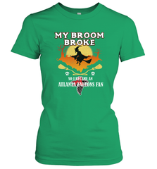 Broom Broke So I Became An Atlanta Falcons Fan  NFL Halloween Costume Women's T-Shirt Women's T-Shirt - belovedtshirt