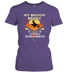 Broom Broke So I Became An Atlanta Falcons Fan  NFL Halloween Costume Women's T-Shirt Women's T-Shirt - belovedtshirt