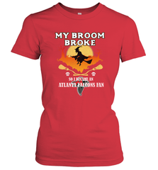 Broom Broke So I Became An Atlanta Falcons Fan  NFL Halloween Costume Women's T-Shirt Women's T-Shirt - belovedtshirt