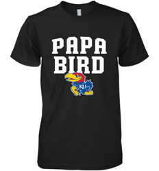 Kansas Jayhawks Papa Bird Men's Premium T-Shirt