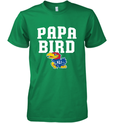 Kansas Jayhawks Papa Bird Men's Premium T-Shirt Men's Premium T-Shirt - belovedtshirt