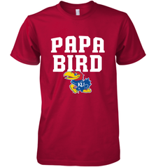 Kansas Jayhawks Papa Bird Men's Premium T-Shirt Men's Premium T-Shirt - belovedtshirt