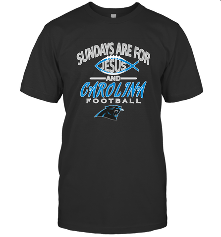 Sundays Are For Jesus and Carolina Funny Christian Football Men's T-Shirt Men's T-Shirt / Black / S Men's T-Shirt - belovedtshirt