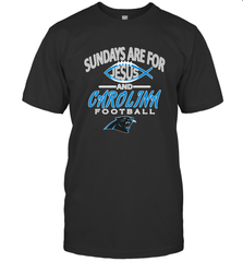 Sundays Are For Jesus and Carolina Funny Christian Football Men's T-Shirt Men's T-Shirt - belovedtshirt