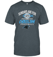 Sundays Are For Jesus and Carolina Funny Christian Football Men's T-Shirt Men's T-Shirt - belovedtshirt