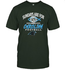 Sundays Are For Jesus and Carolina Funny Christian Football Men's T-Shirt Men's T-Shirt - belovedtshirt