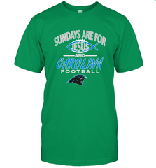 Sundays Are For Jesus and Carolina Funny Christian Football Men's T-Shirt Men's T-Shirt - belovedtshirt