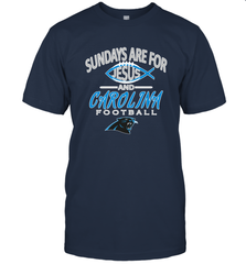 Sundays Are For Jesus and Carolina Funny Christian Football Men's T-Shirt Men's T-Shirt - belovedtshirt