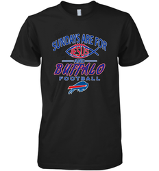 Sundays Are For Jesus and Buffalo Funny Christian Football 1 Men's Premium T-Shirt