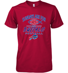 Sundays Are For Jesus and Buffalo Funny Christian Football 1 Men's Premium T-Shirt Men's Premium T-Shirt - belovedtshirt