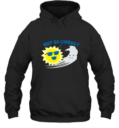 Weather Why So Cirrus Serious Cloud Funny Hooded Sweatshirt