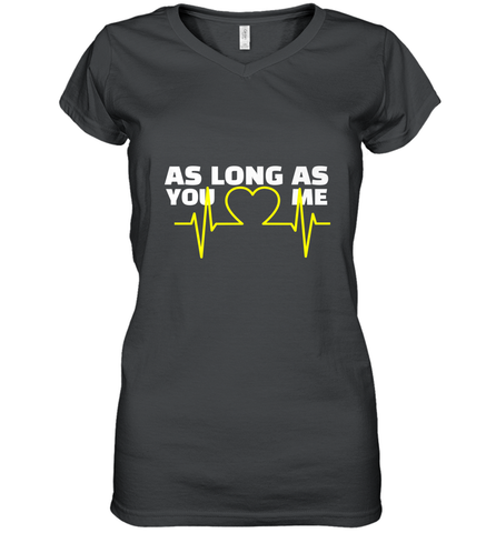 Back boys Again As Long As You Love Me Women's V-Neck T-Shirt Women's V-Neck T-Shirt / Black / S Women's V-Neck T-Shirt - belovedtshirt
