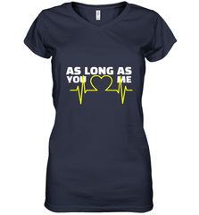 Back boys Again As Long As You Love Me Women's V-Neck T-Shirt Women's V-Neck T-Shirt - belovedtshirt