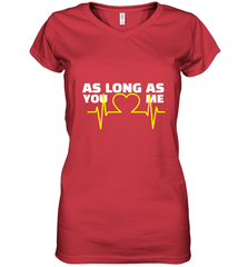 Back boys Again As Long As You Love Me Women's V-Neck T-Shirt Women's V-Neck T-Shirt - belovedtshirt