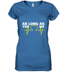 Back boys Again As Long As You Love Me Women's V-Neck T-Shirt Women's V-Neck T-Shirt - belovedtshirt