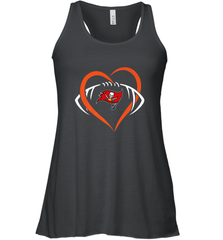 NFL Tampa Bay Buccaneers Heart Love Football Women's Racerback Tank Women's Racerback Tank - belovedtshirt