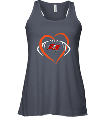 NFL Tampa Bay Buccaneers Heart Love Football Women's Racerback Tank Women's Racerback Tank - belovedtshirt