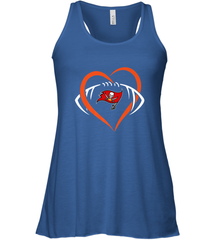 NFL Tampa Bay Buccaneers Heart Love Football Women's Racerback Tank Women's Racerback Tank - belovedtshirt