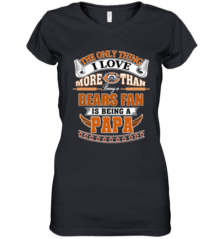 NFL The Only Thing I Love More Than Being A Chicago Bears Fan Women's V-Neck T-Shirt Women's V-Neck T-Shirt / Black / S Women's V-Neck T-Shirt - belovedtshirt